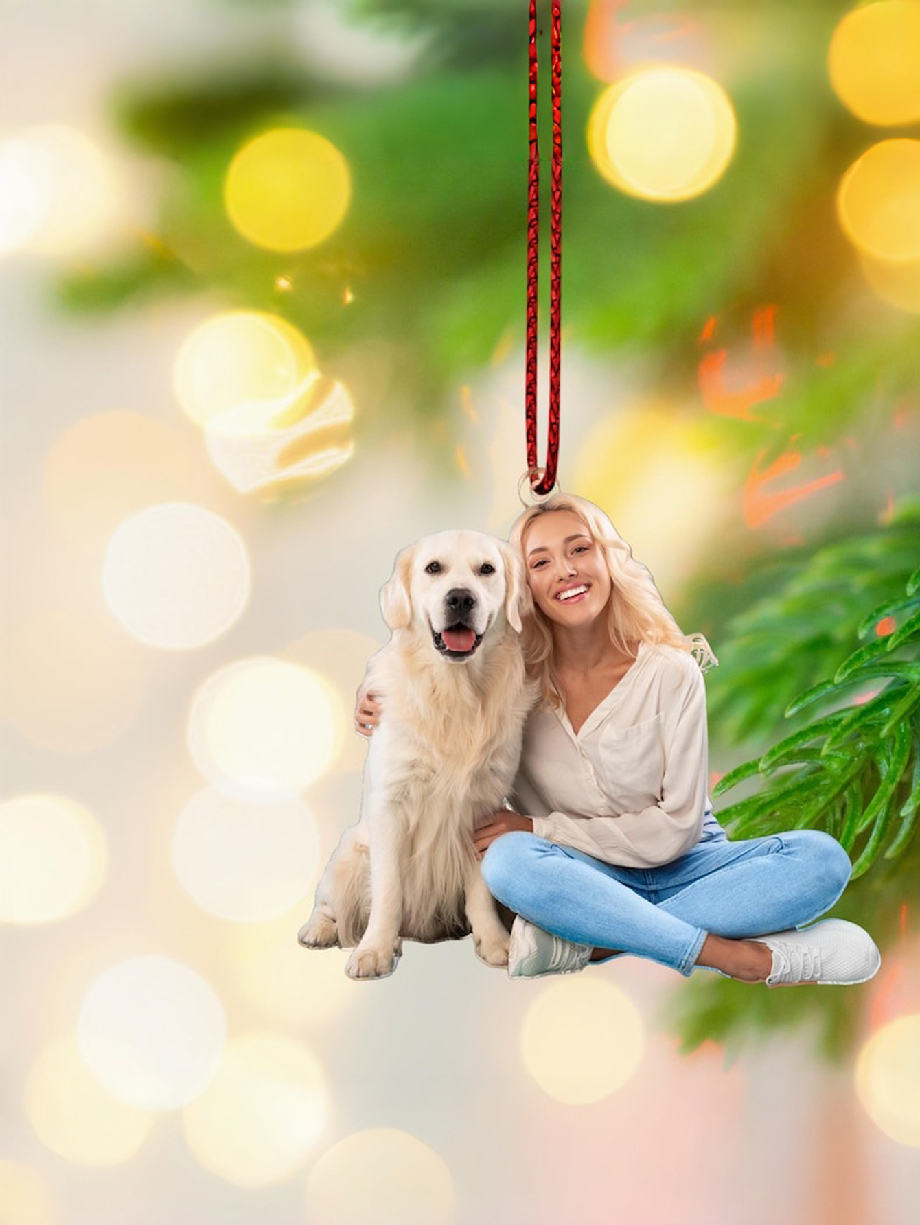 Custom Christmas Photo Acrylic Decorations